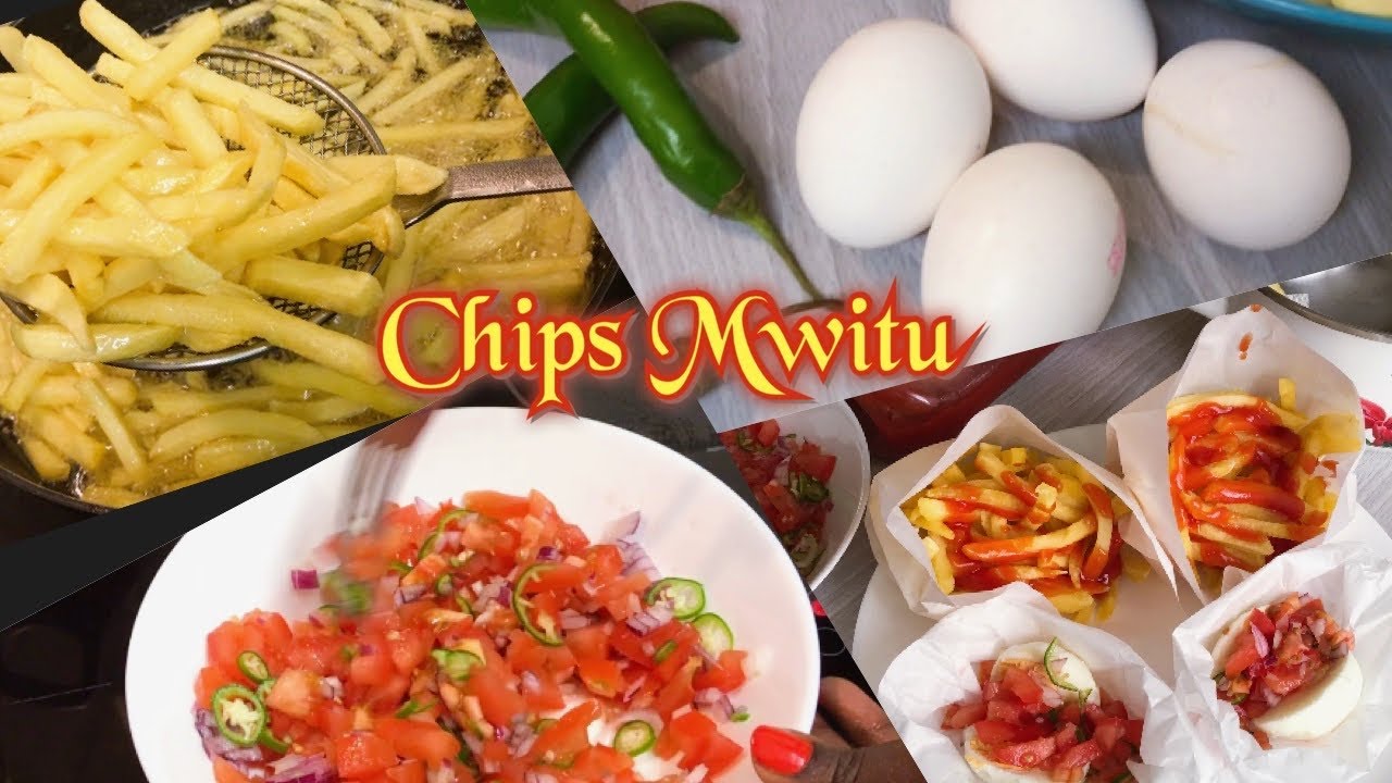 HOW TO COOK CHIPS MWITU AND MAYAAI PASUA / KENYA STREET FOOD.