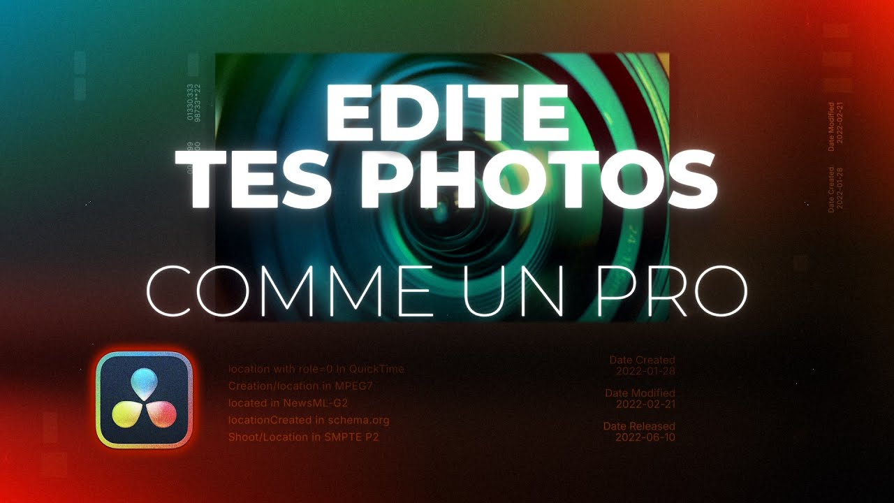 Comment EDITER Ses Photos Sur Davinci Resolve 19