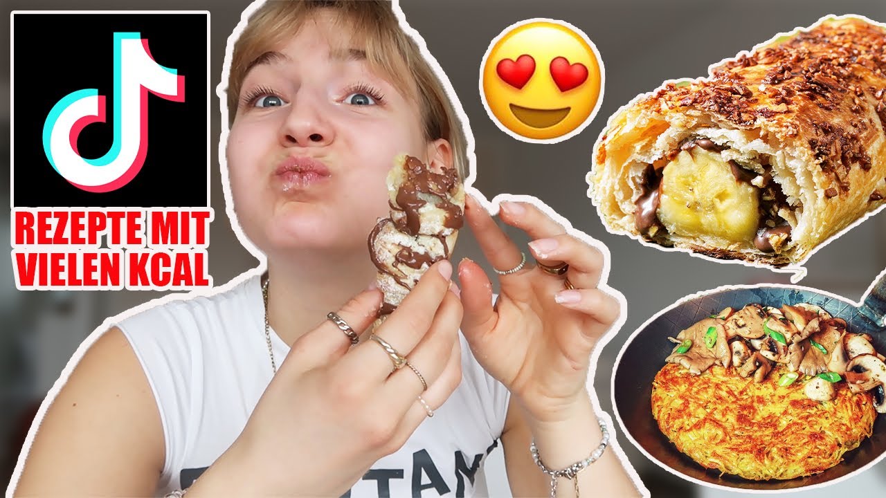 1 Tag virale Tiktok Rezepte mit viel Kalorien testen (worth it!!)