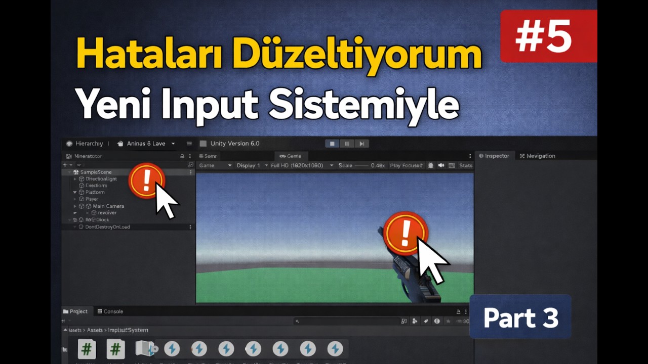 Unity Silah Hatalarını Düzelttik Part 3 | Yeni Input System #5