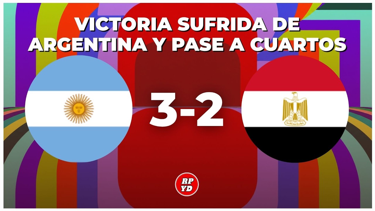 ✅ ARGENTINA VS EGIPTO EN VIVO - OCTAVOS DE FINAL - MUNDIAL 2026 - &iexcl;JUEGA MESSI!
