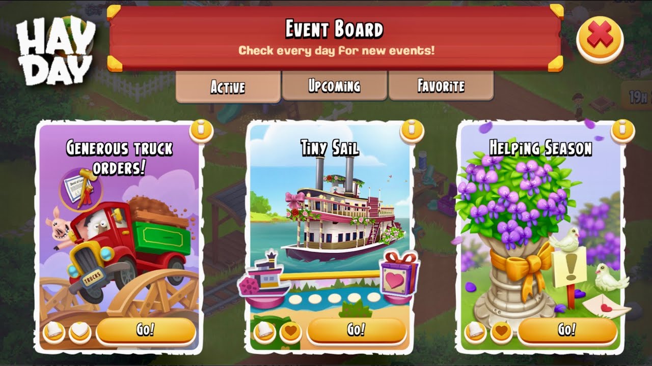 New Events in Hay Day - Tiny Sail + Global Helping Event & more. 