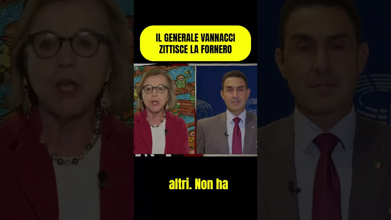 POLITICA ITALIANA :Vannacci zittisce Fornero &ndash; &ldquo;Io ho giurato per la patria&rdquo;