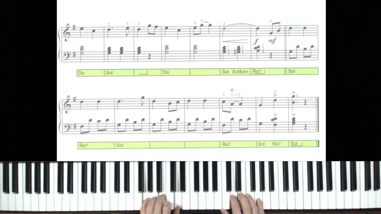 L. Perini - The Marines' Himn - piano tutorial by Antonio De Angelis