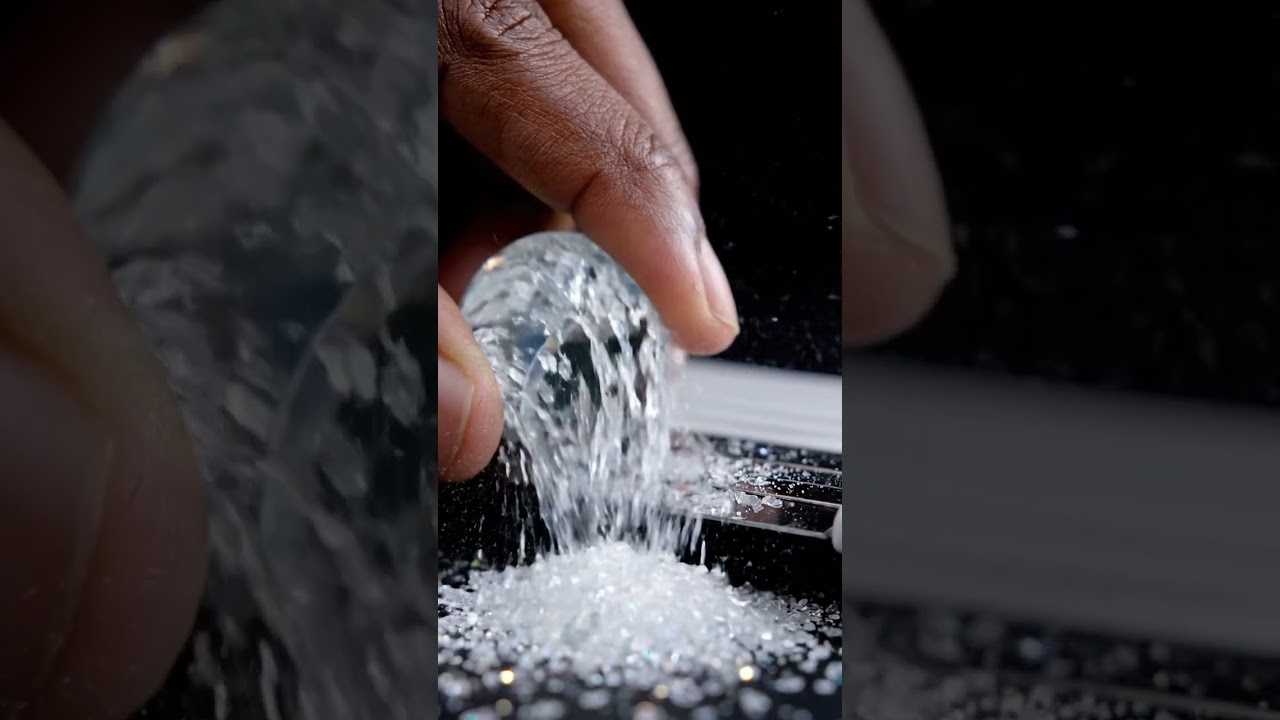 Slicing a Glass Marble by Hand ASMR