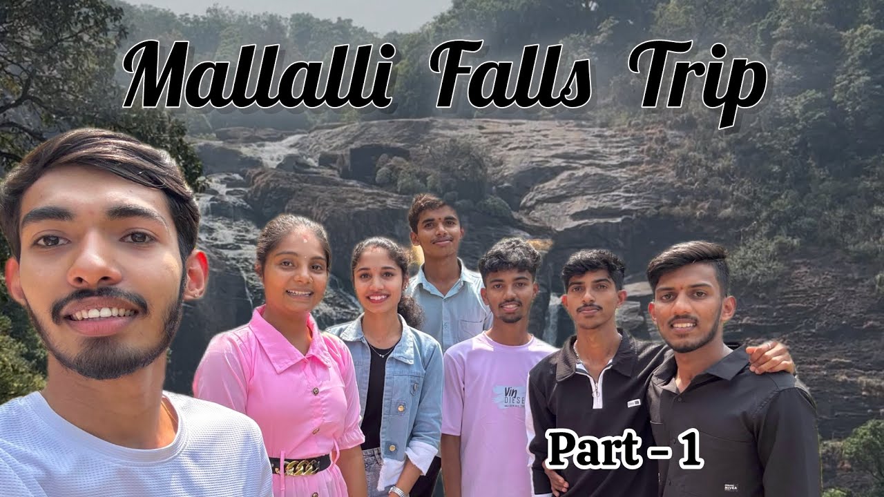 Mallalli Falls Trip ❤️🥳#viral #youtube #funny #ytchannel 