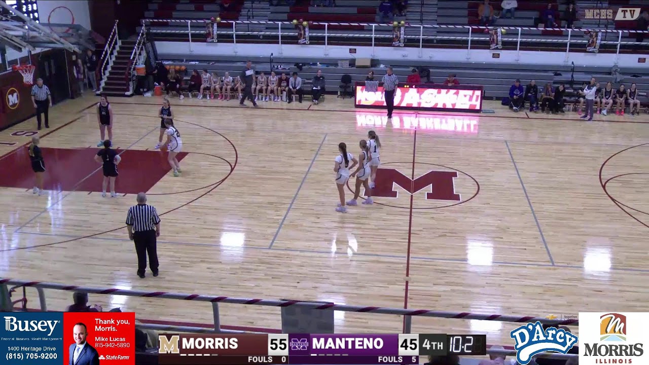 IHSA Varsity Girls Basketball - Morris vs. Manteno