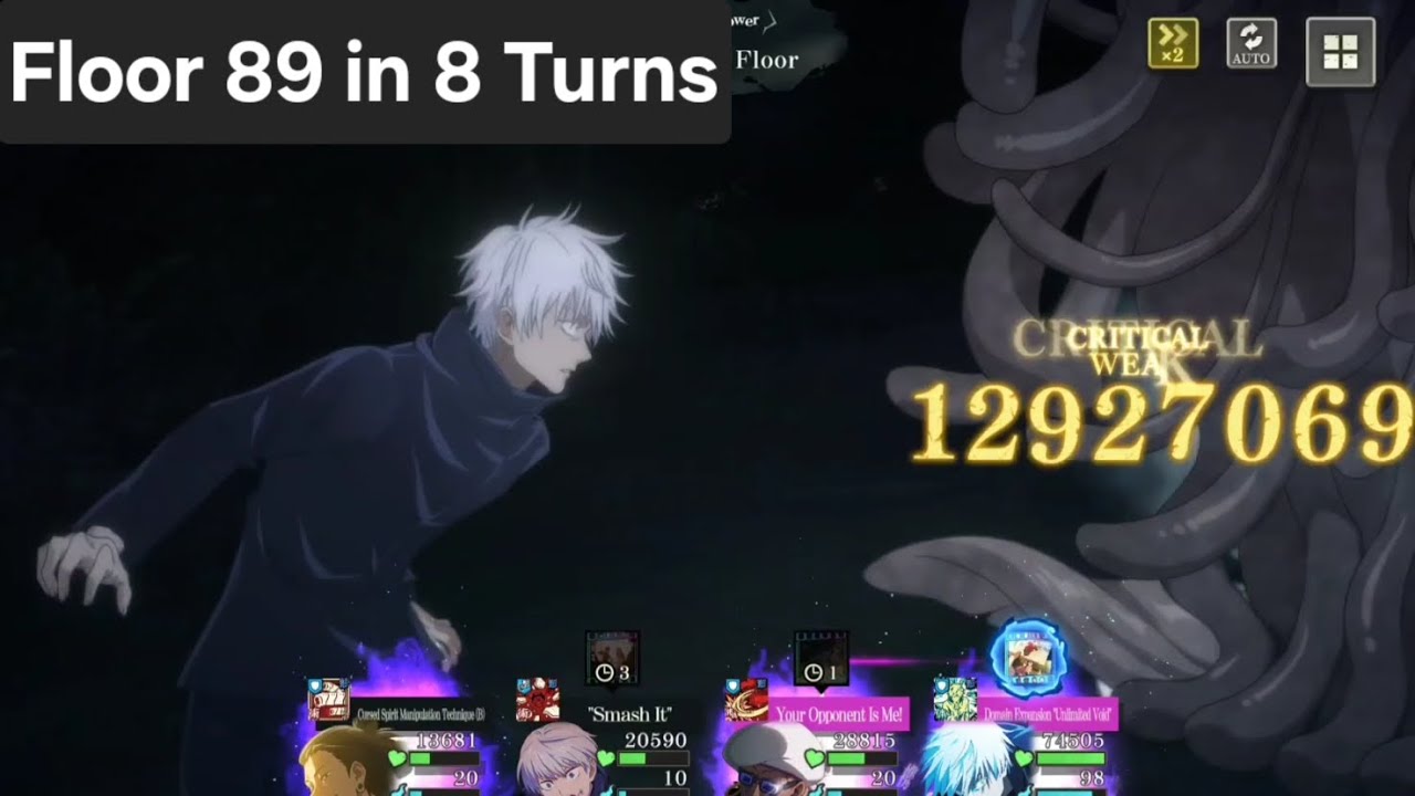 0.2 Gojo Makes a Hash of Floor 89 in 8 Turns | Jujutsu Kaisen Phantom Parade Global