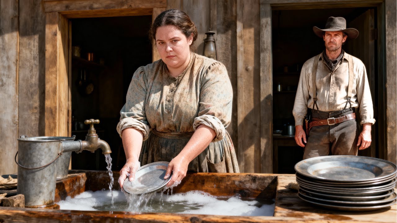 Obese Woman Sent to Wash Dishes for an Angry Cowboy—But He Refused to Let Her Leave