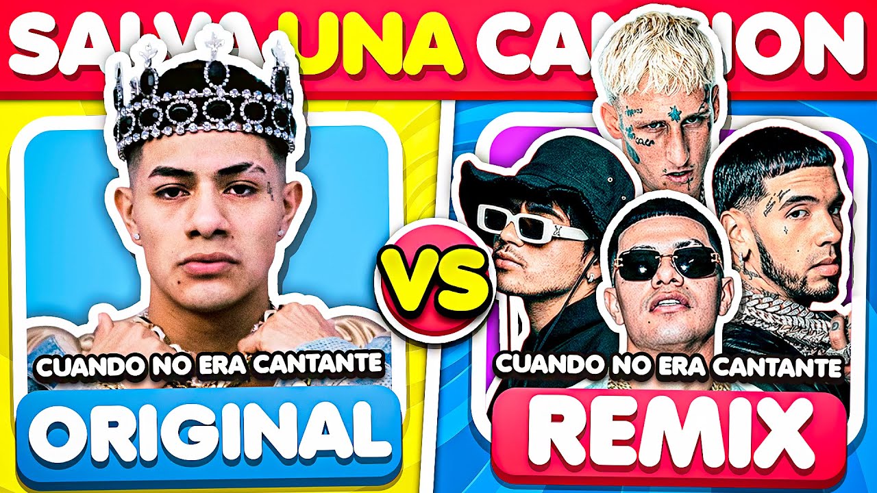 SALVA UNA CANCIÓN: ORIGINAL vs REMIX 🤔🎵😲 | TriviaTime