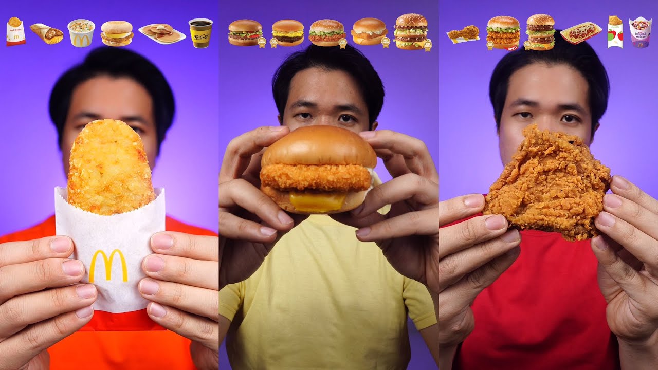 [COMPILATION] EAT VARIOUS MCD MENUS