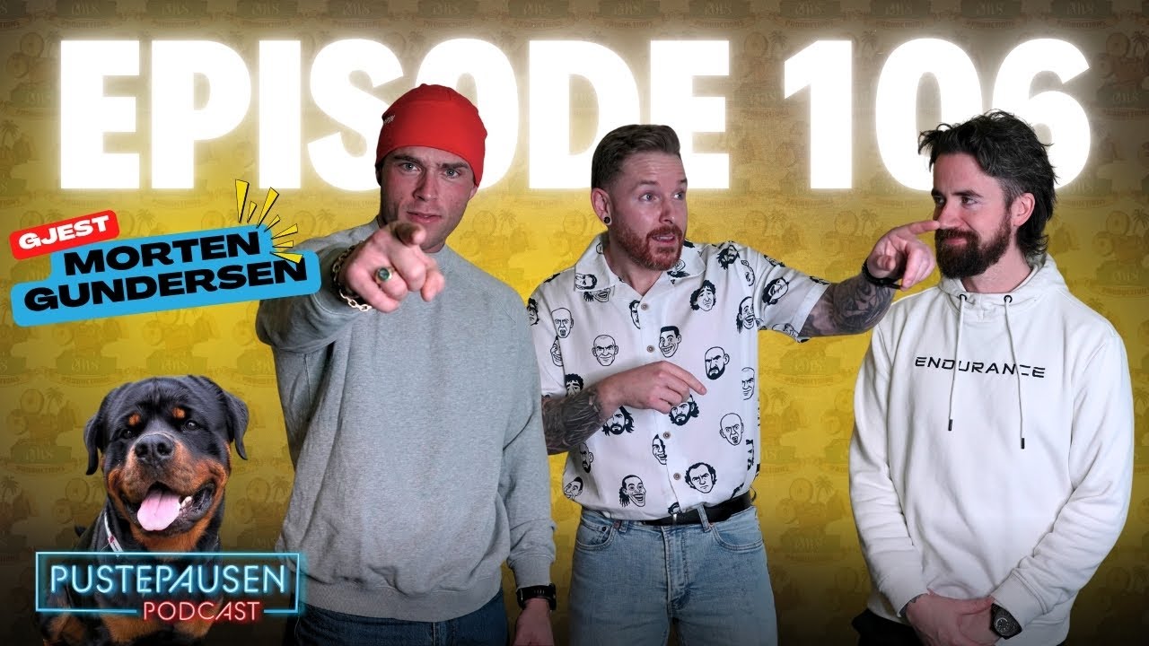 Pustepausen Podcast ep.106 | Fra peptalk p&aring; TikTok til hundeekspert! Mottis er i studio!