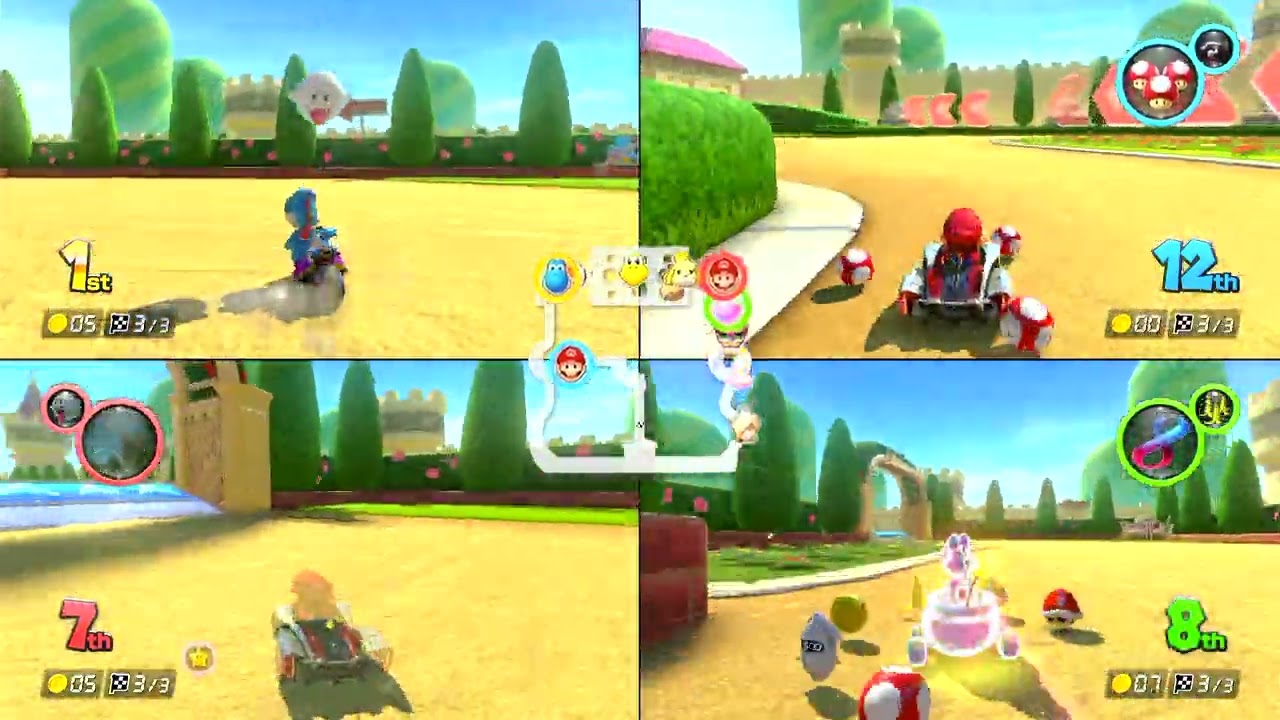 Mario Kart 8 Deluxe - Moon Cup (Game #60) [Friends Match] [4 Players] [150cc] [Grand Prix]