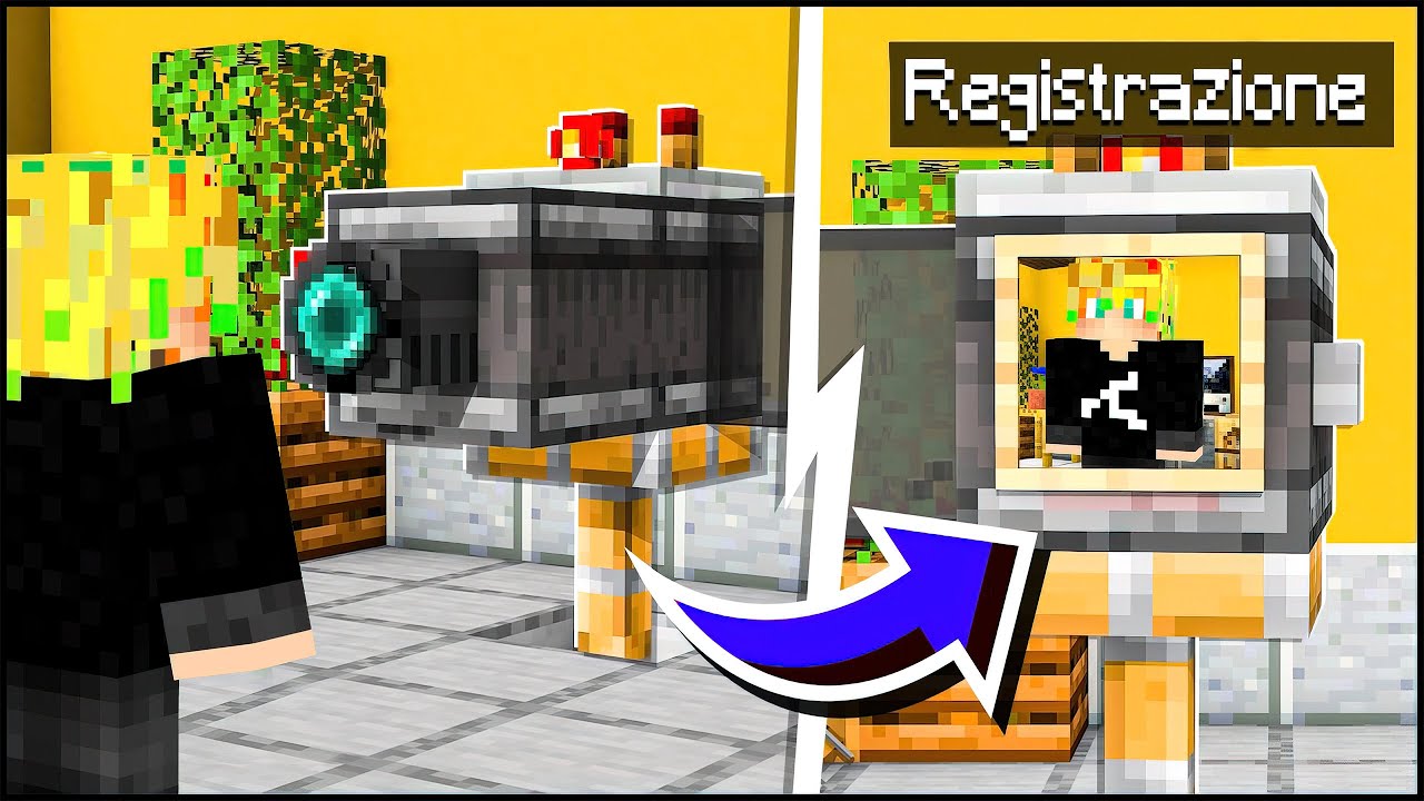 COME CREARE UNA TELECAMERA / CINEPRESA  FUNZIONANTE su MINECRAFT ITA! pe ps4 xbox switch PC | NO MOD