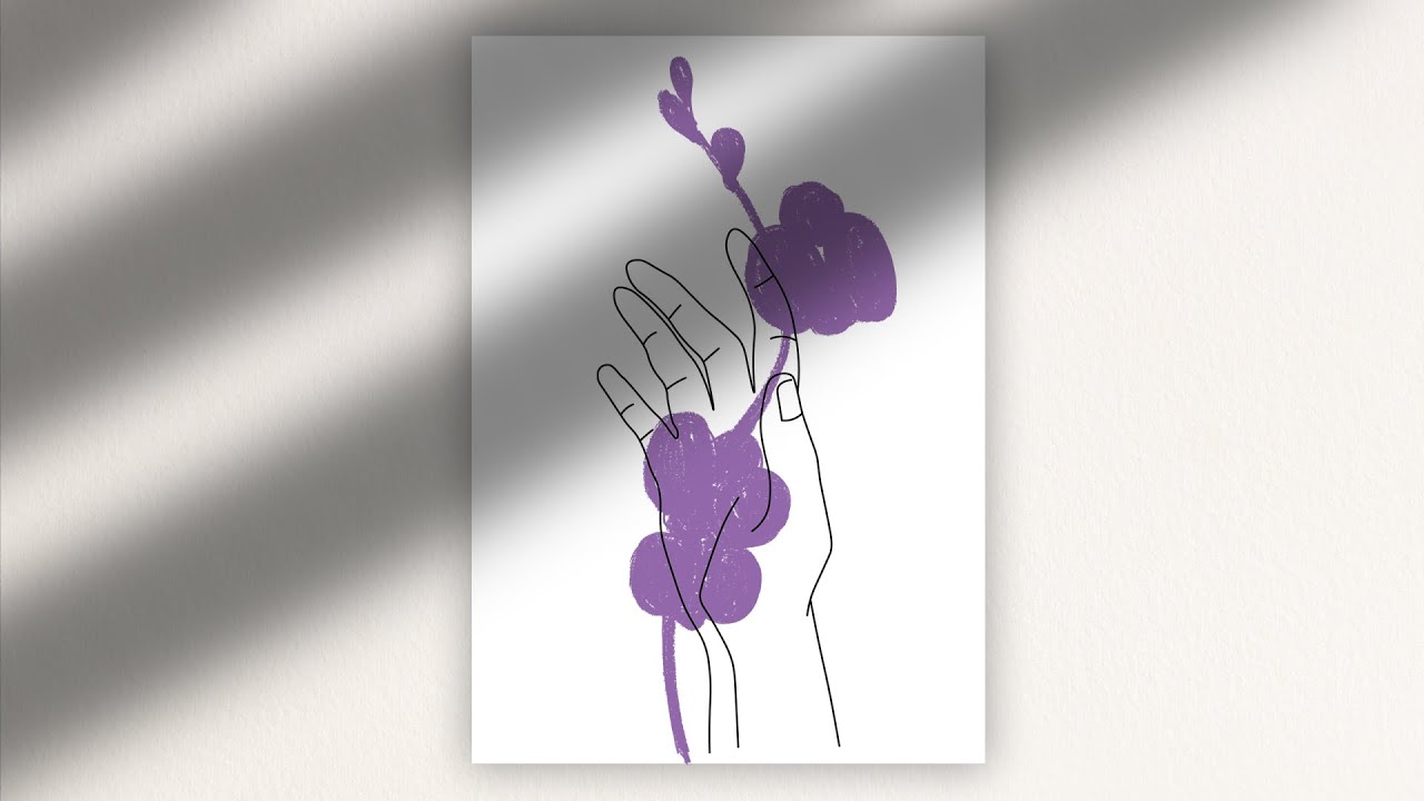 Orchid print creation process