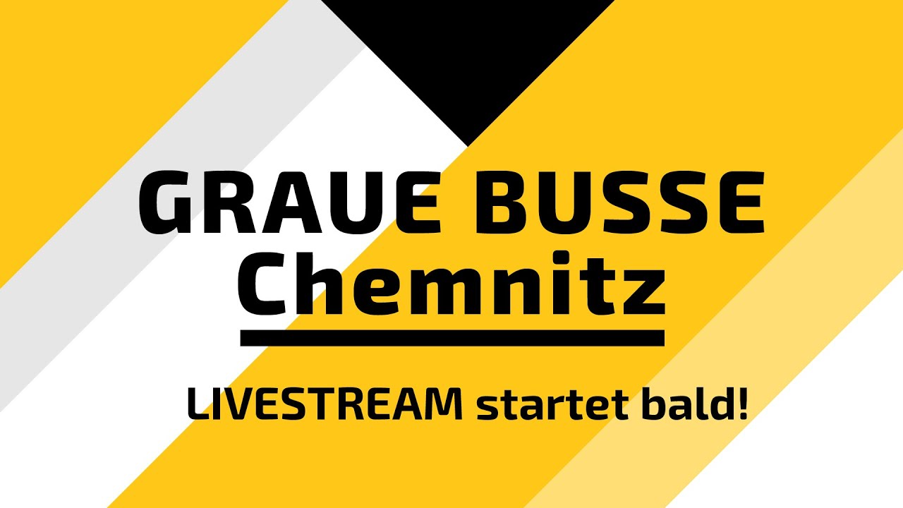 Aufstellung Denkmal der Grauen Busse Chemnitz 2025