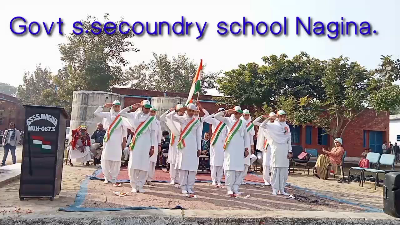 GOVT SENIOR SECOUNDRY SCHOOL NAGINA NUH #schoolgirls best performance in #republicday