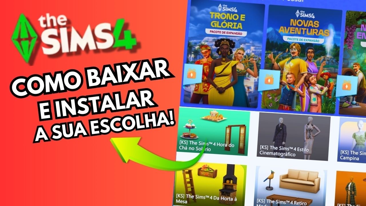 COMO BAIXAR E INSTALAR THE SIMS 4 JOGO BASE E ADICIONAR EXPANSÕES , KITS E PACOTES AVULSO