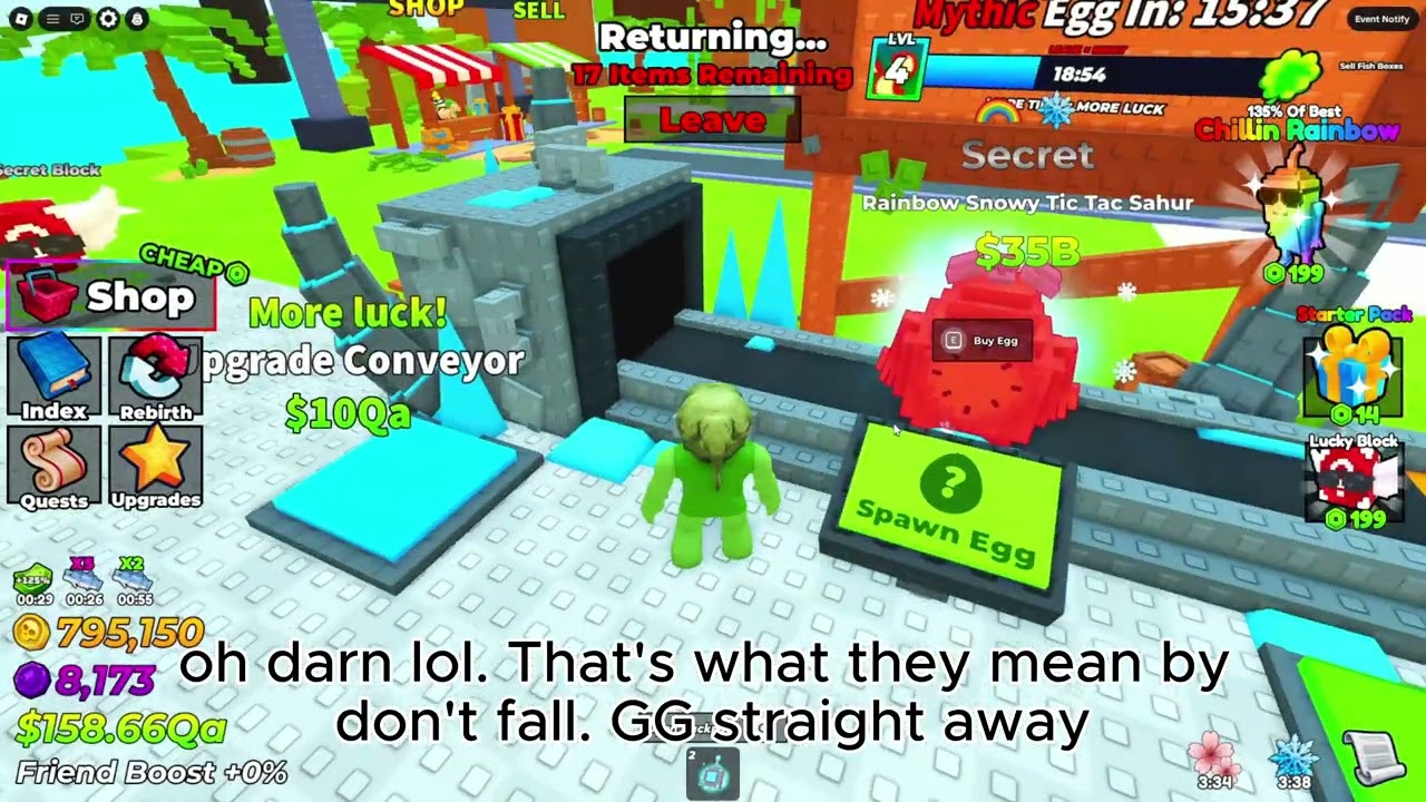 Admin Abuse and Extinct Event in My Fishing Brainrots Roblox