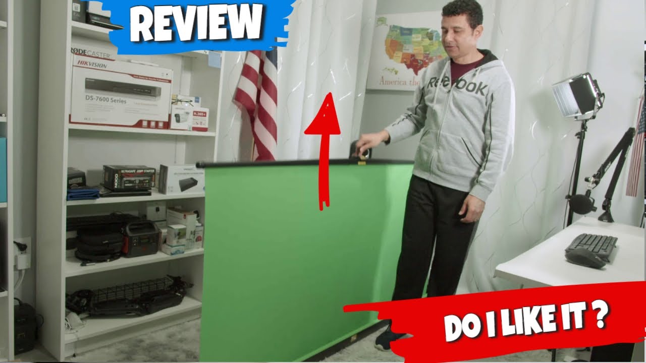 Collapsible Backdrop Review [RAUBAY 78.7in x 74.8in Large Collapsible Green Screen]