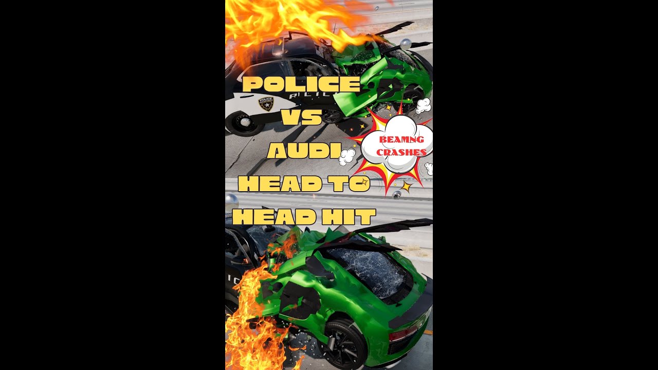 Police Chase BeamNG  #crashdriven #beamngcrashes #crashtesting  #beamngdrive #beamngdrivemods