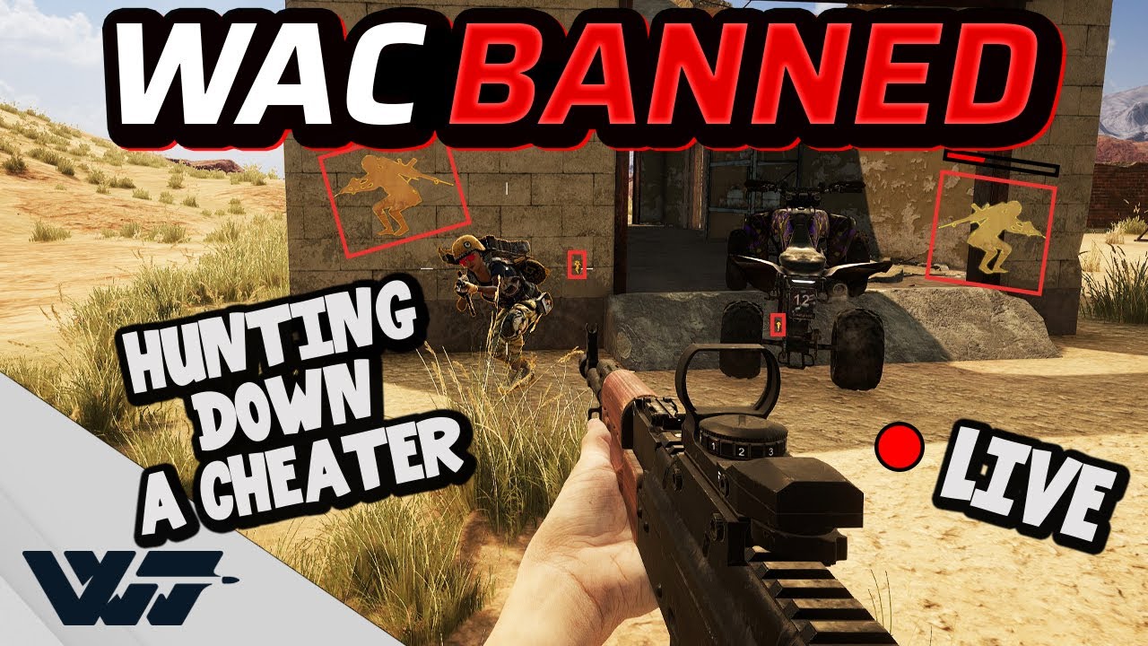 WAC BANNED – Hunting down a CHEATER in a LIVE GAME – PUBG