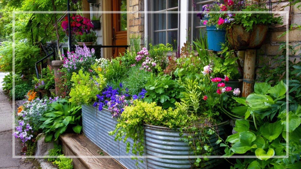 Vintage Garden Revival with Genius Upcycled Junk ✨ Whimsical Landscaping for Small Outdoor Spaces