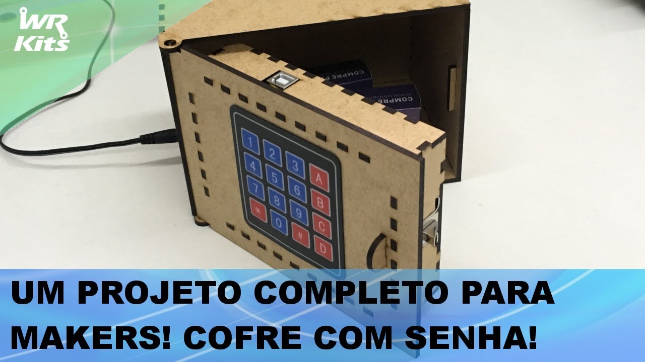 PROJETO MAKER COMPLETO: COFRE COM TECLADO E SENHA, MONTE O SEU!