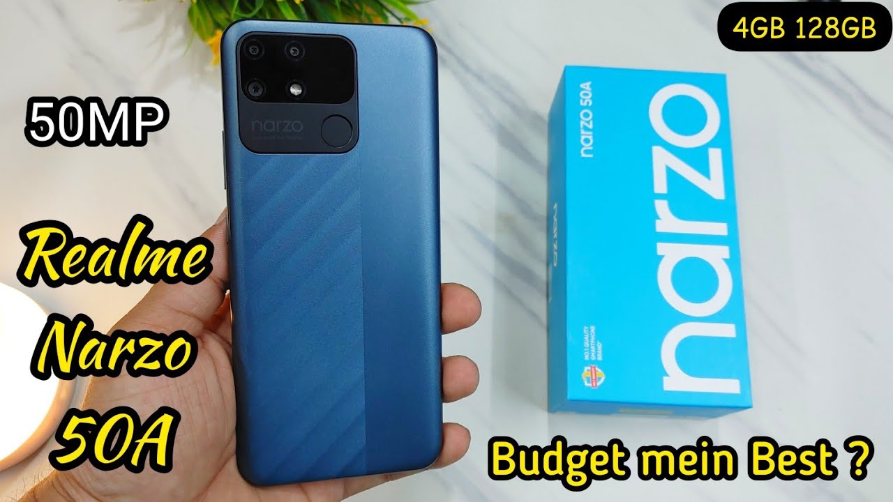 realme narzo 50A (oxygen green) 4GB 128GB unboxing & first impressions