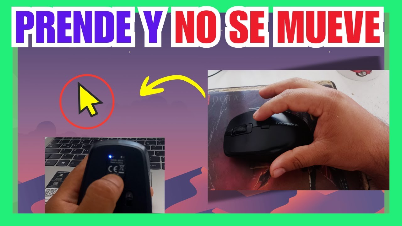 Mi mouse inalambrico prende pero no se mueve - Solución