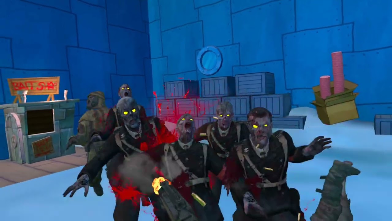 VR Custom Zombies- SpongeBob Map First VR Upload