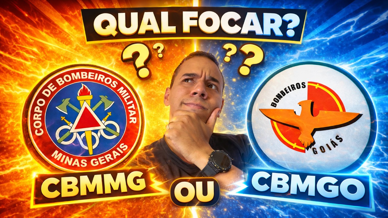 CONCURSO BOMBEIRO MG E GOIÁS: O QUE NINGUÉM TE CONTA SOBRE ESTUDAR OS DOIS!