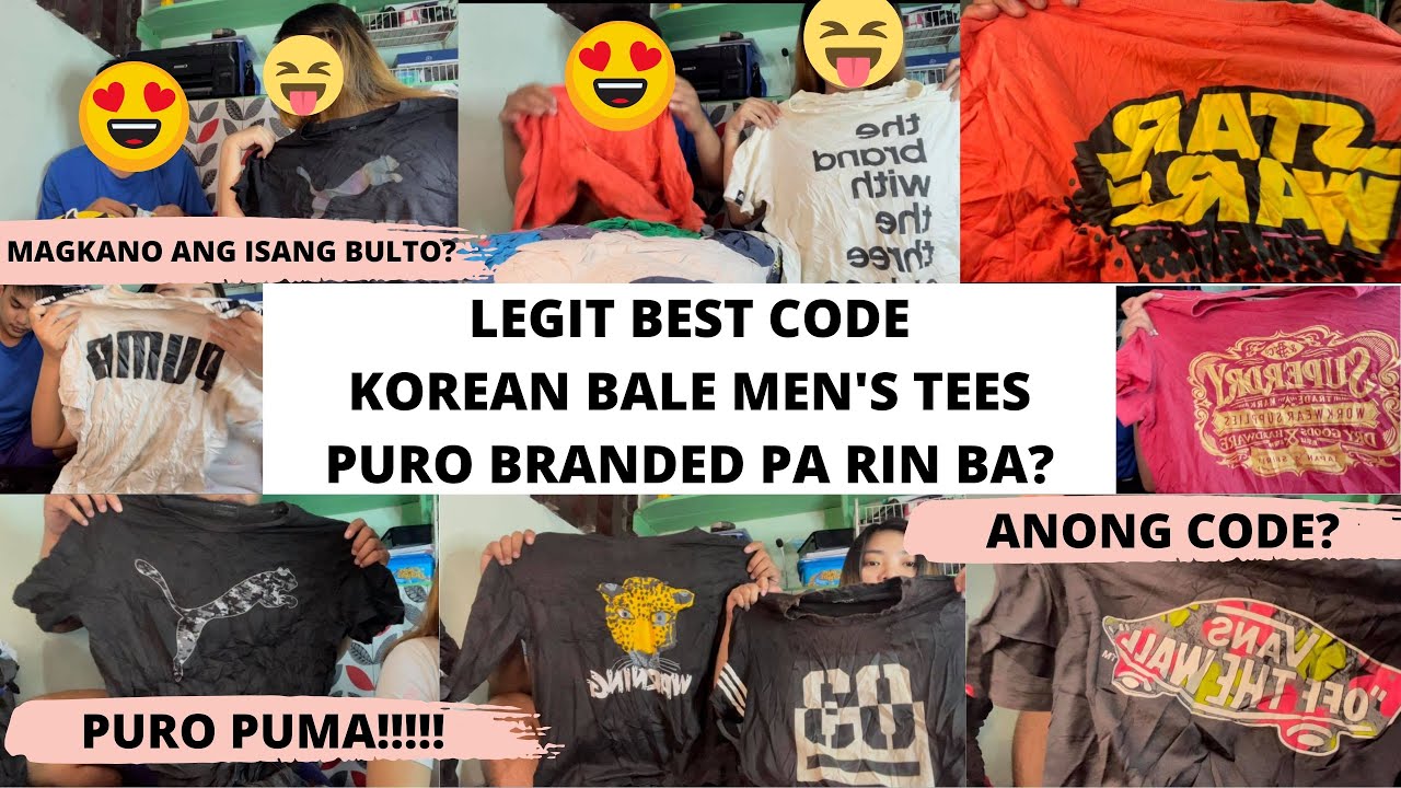UNCUT LIVE OPENING OF KOREAN BALE MEN’S TEES | FAVORITE / BEST CODE KOREAN BALE | CQS / BEA BALE