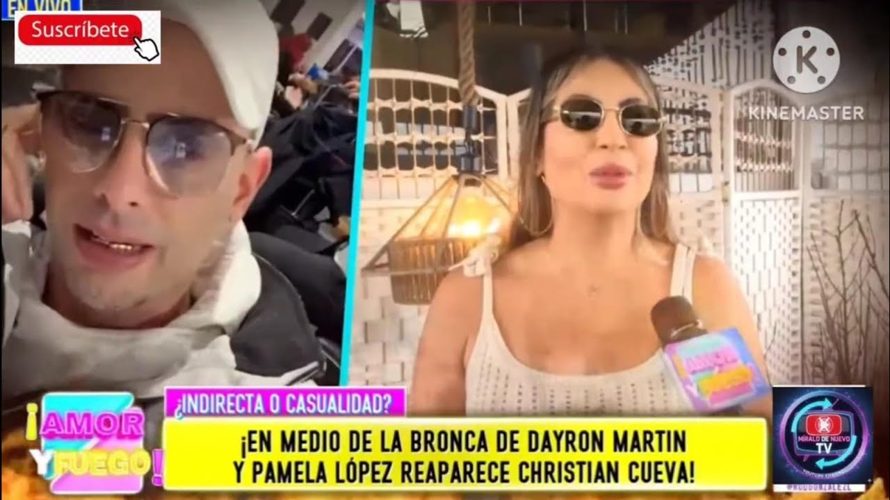 CHRISTIAN CUEVA REAPARECE TRAS BRONCA CON DAYRON MARTIN Y PAMELA LOPEZ