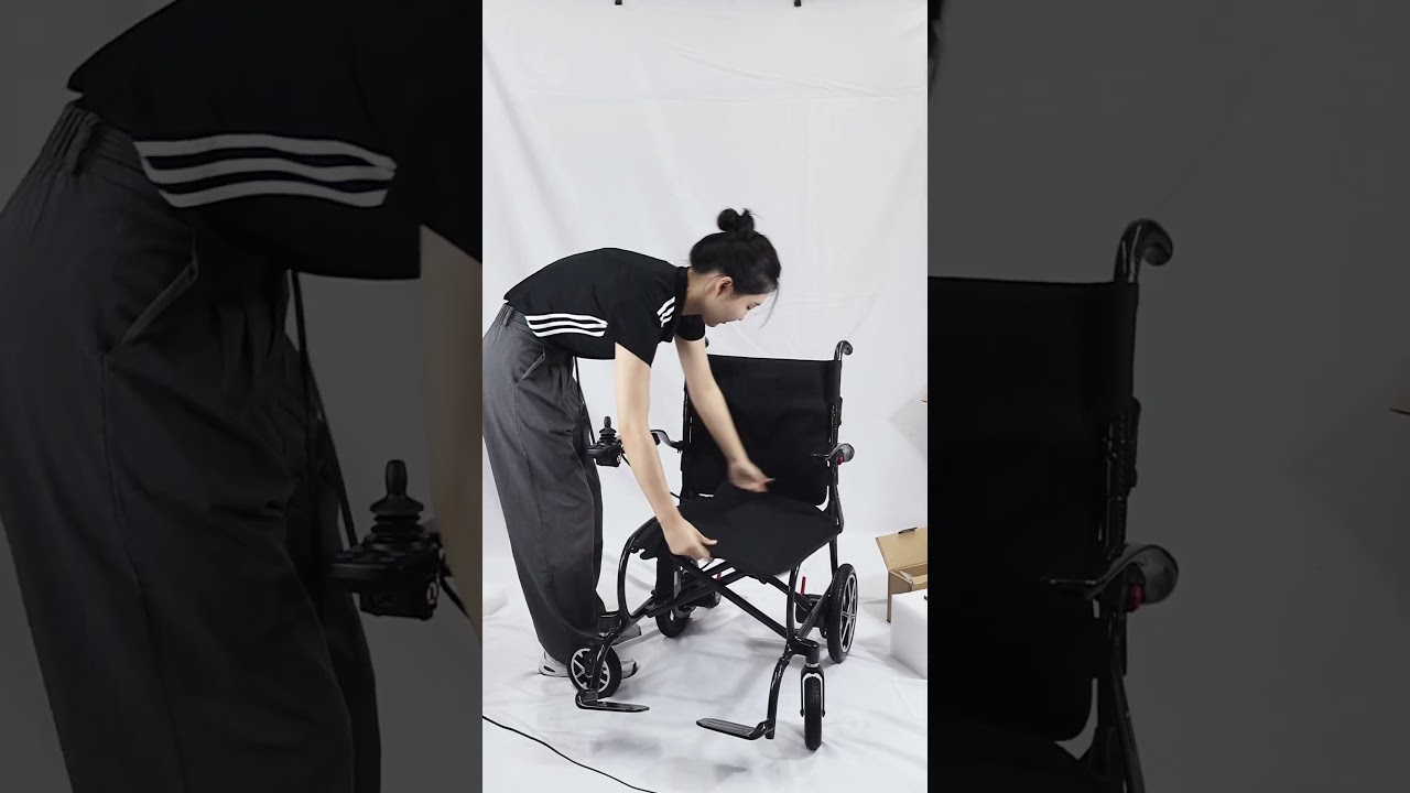 Ultra Light Carbon Fiber Electric Wheelchair &ndash; Lightweight, Powerful, and Built for Freedom!