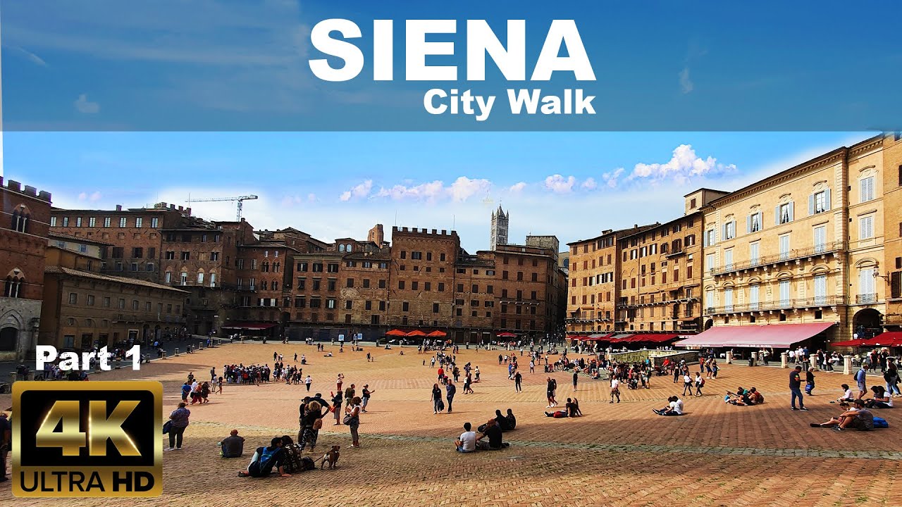 SIENA City Walk, часть 1 | 4K UHD | ⛅ | ИТАЛИЯ - сентябрь 2020 г.