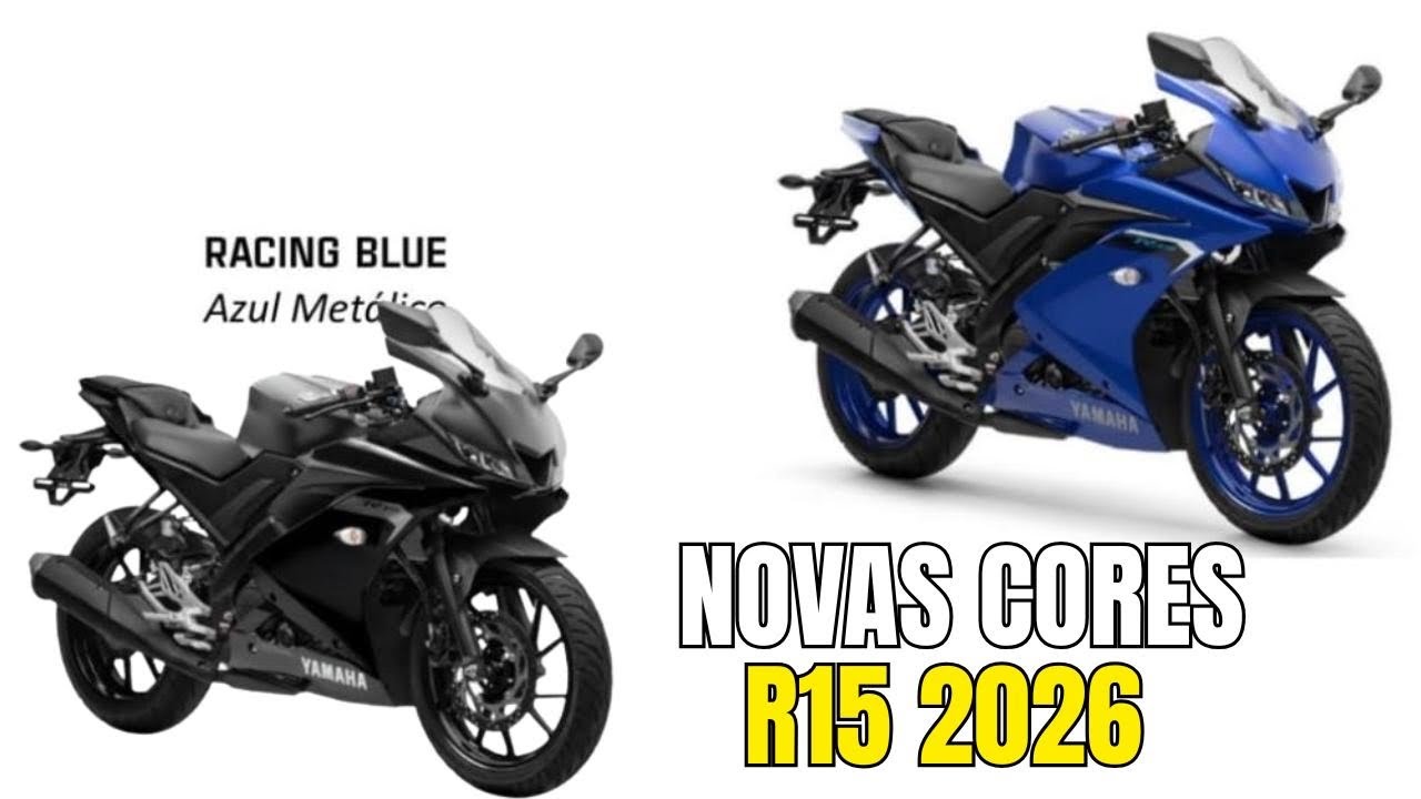 FINALMENTE SAIU!!! | As Novas Cores Oficiais da Yamaha YZF R15 2026