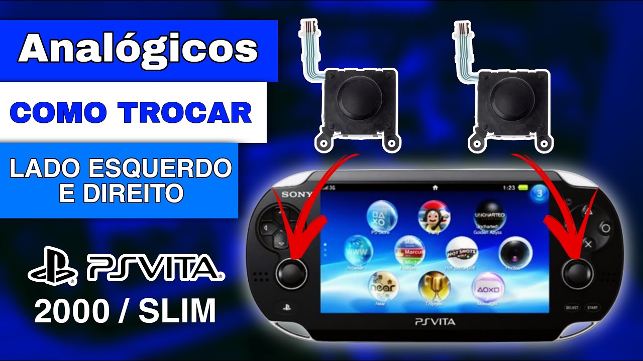 Ps Vita 2000 Como Trocar Os Analógicos