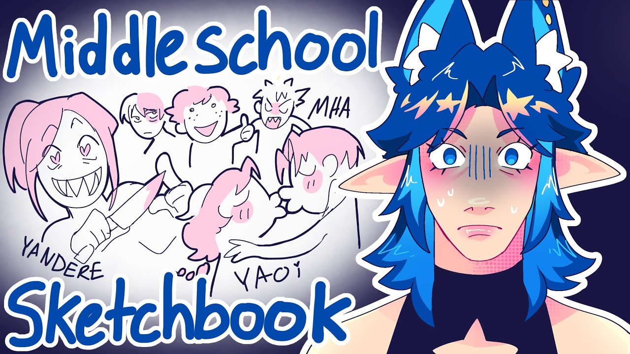 MIDDLE SCHOOL SKETCHBOOK TOUR!!!! (10K SPECIAL :D)