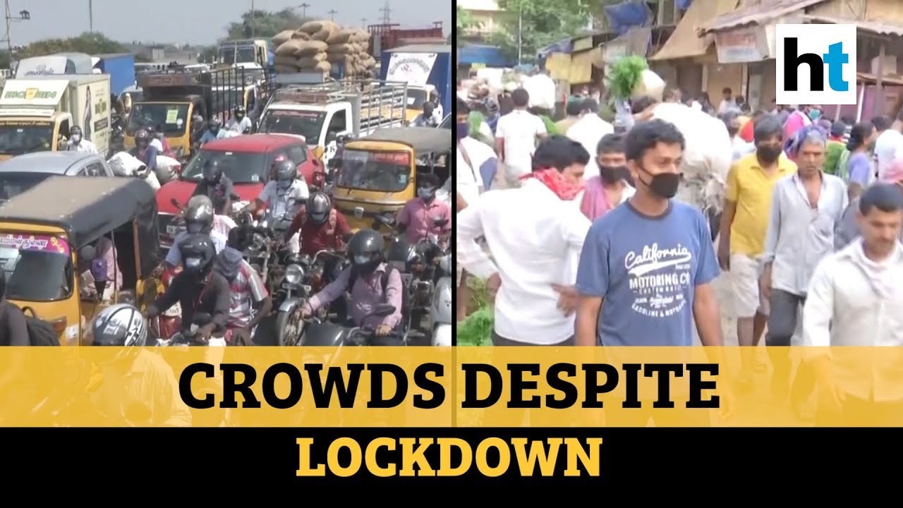 On Day 8 of lockdown, traffic jam in Chennai, crowded market in Mumbai