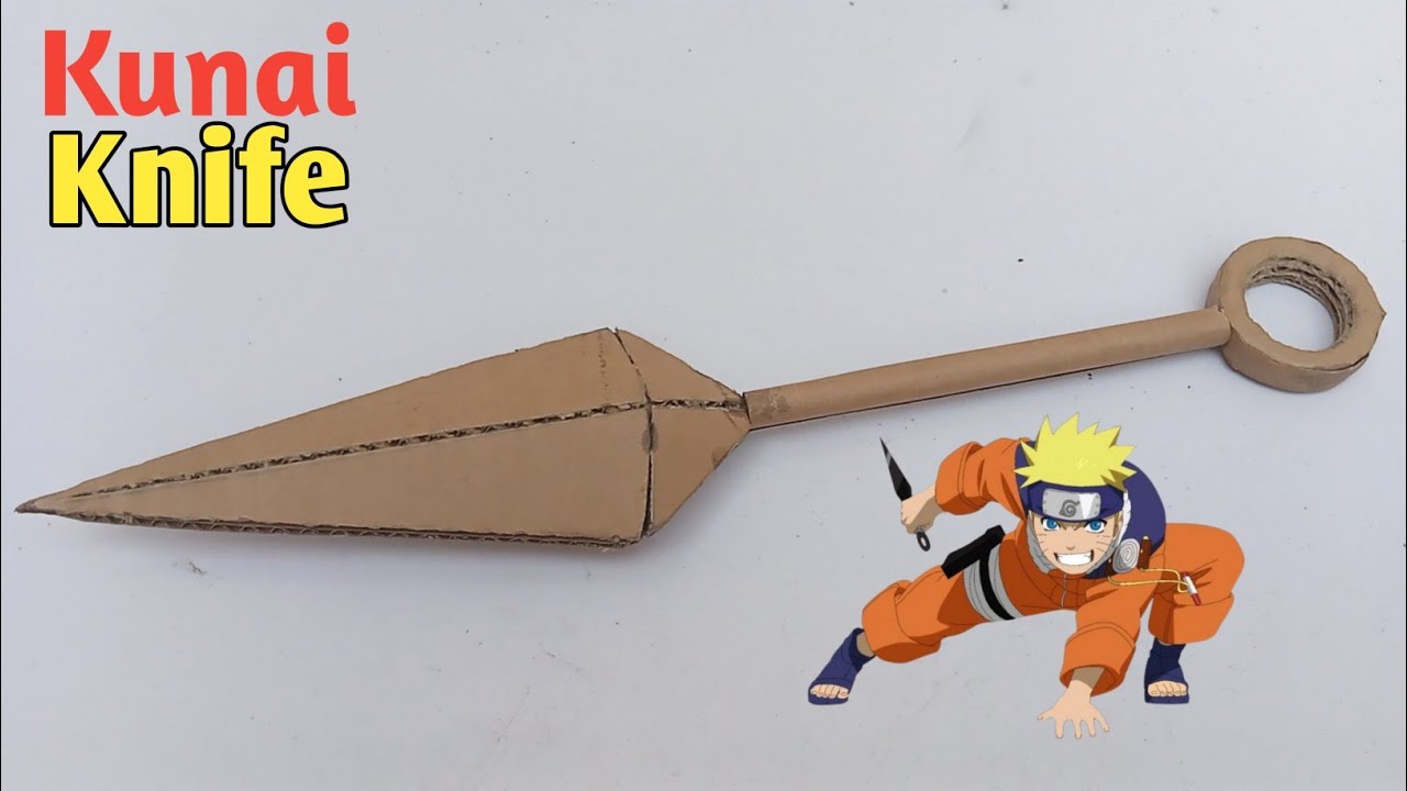 How to Make a Realistic Kunai Knife from Cardboard | Naruto Inspired DIY Craft