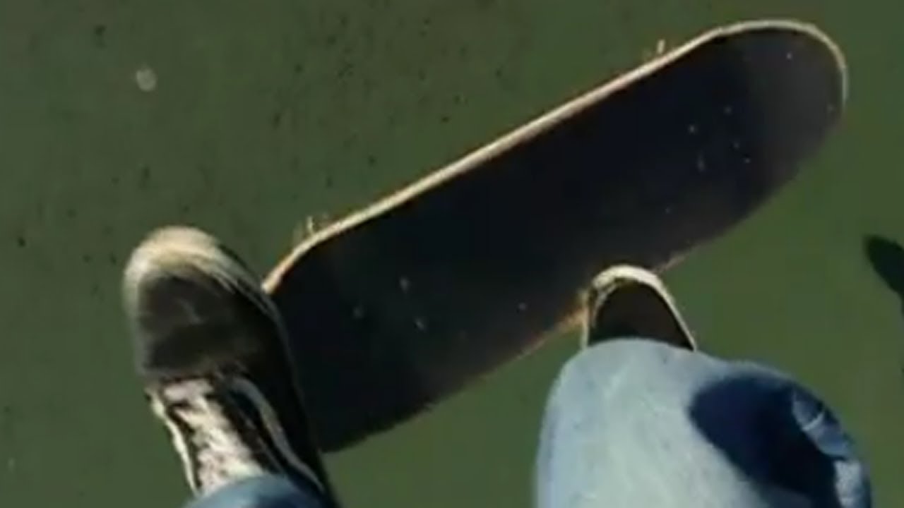 Ollie Late Back Foot Flip - First Person Skateboarding / Super Slow Motion