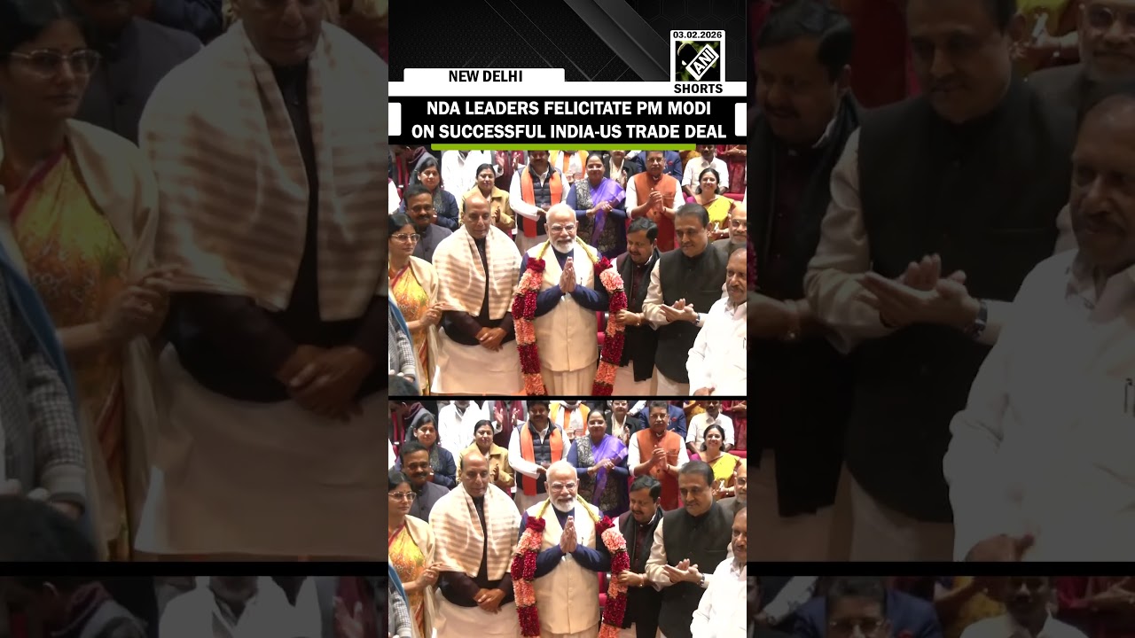 MUST WATCH: NDA leaders felicitate PM Modi on successful India-US trade deal