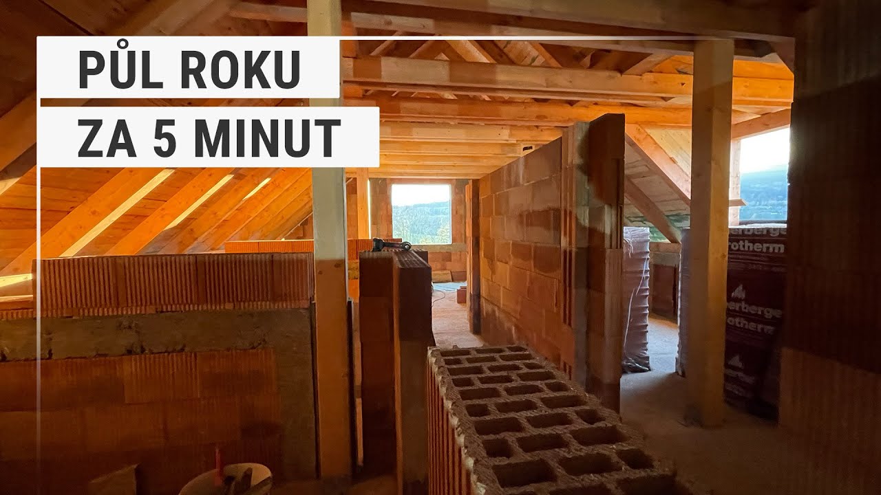 Timelapse zdění příček | #40 Stavba domu svépomocí