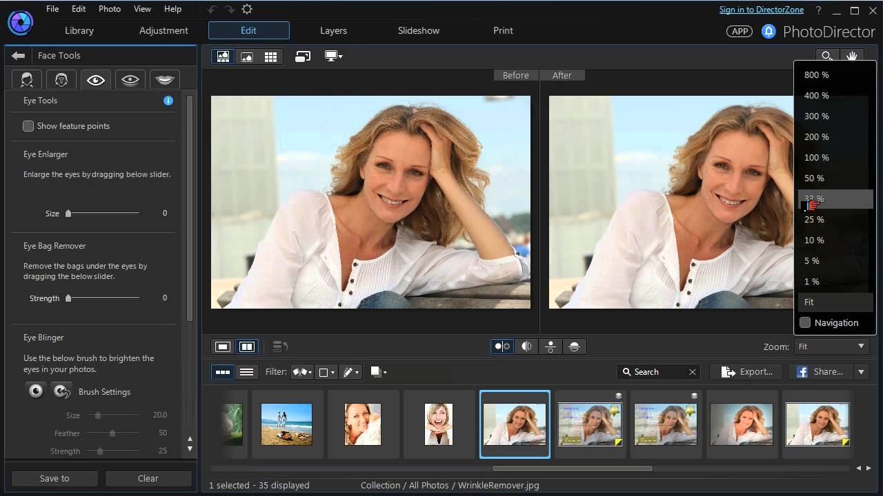 CyberLink PhotoDirector  |  Retouching Portrait Photos