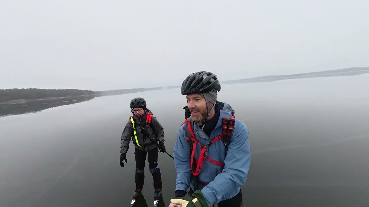 Långfärdsskridskor på Mälaren