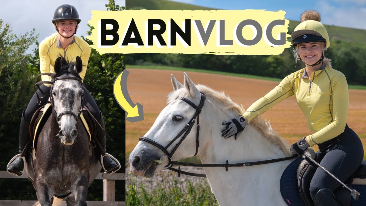 Jumping Joey + Trail Ride with Casper! Barn Vlog AD | This Esme