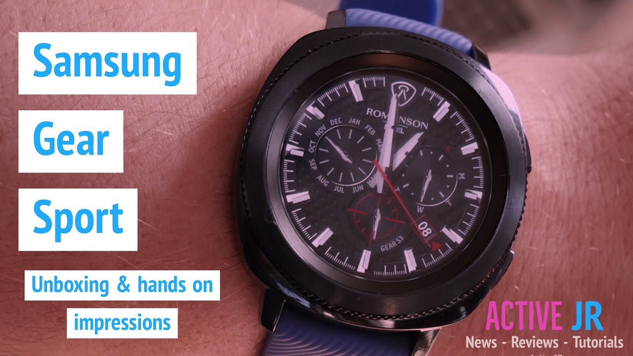 Samsung Gear sport hands on review , unboxing and iphone setup - Wow, what a display