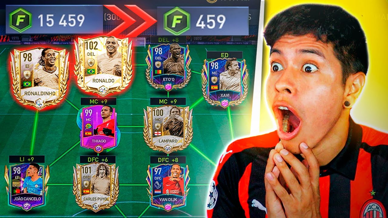 ME COMPRÉ A RONALDINHO & RONALDO NAZARIO en FIFA MOBILE 😱 *Gasté todo MI DINERO*