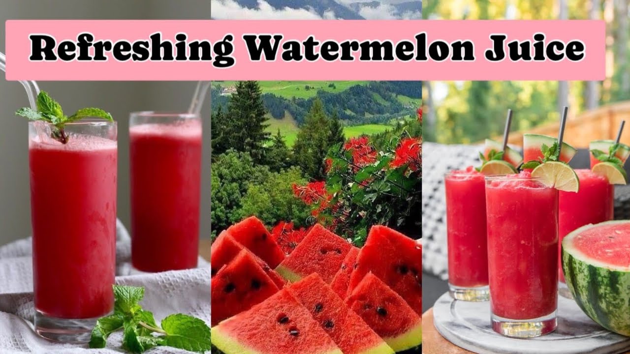 Watermelon juice | Tarbooz ka sharbat bnanay ka treeka | Fresh and refreshed watermelon juice recipe